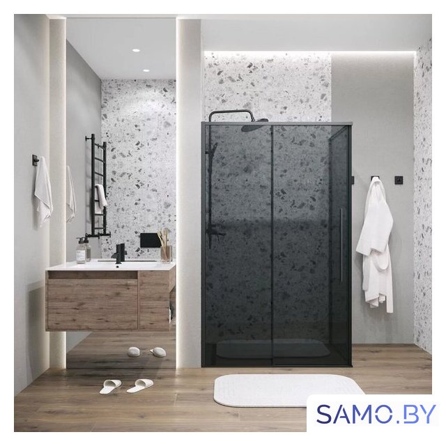 Душевой уголок Grossman Galaxy 110x90x195 120.K33.01.1190.21.10 (черный матовый/тонированное стекло) - Изображение №16 — Интернет-магазин samo.by