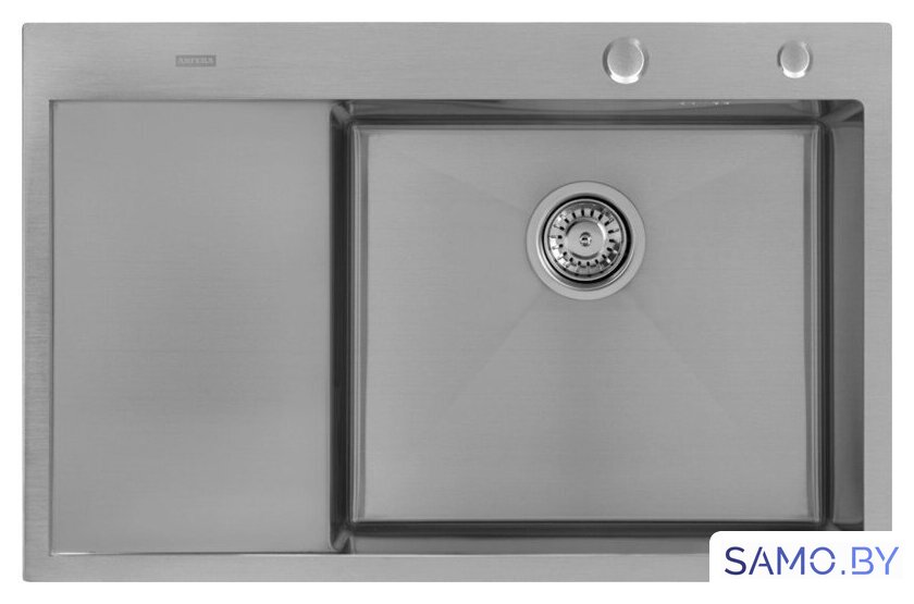 Кухонная мойка ARFEKA ECO AR 780*500 R SATIN - Изображение №2 — Интернет-магазин samo.by