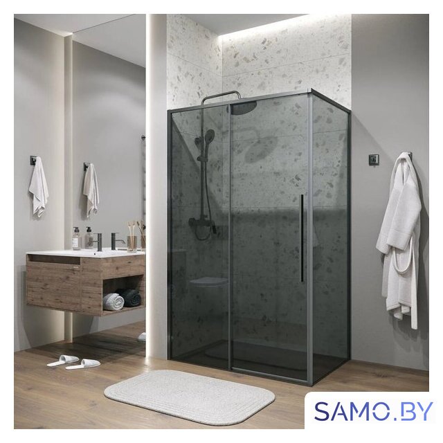 Душевой уголок Grossman Galaxy 100х100х195 120.K33.01.1010.42.10 (графит сатин/тонированное стекло) - Изображение №6 — Интернет-магазин samo.by