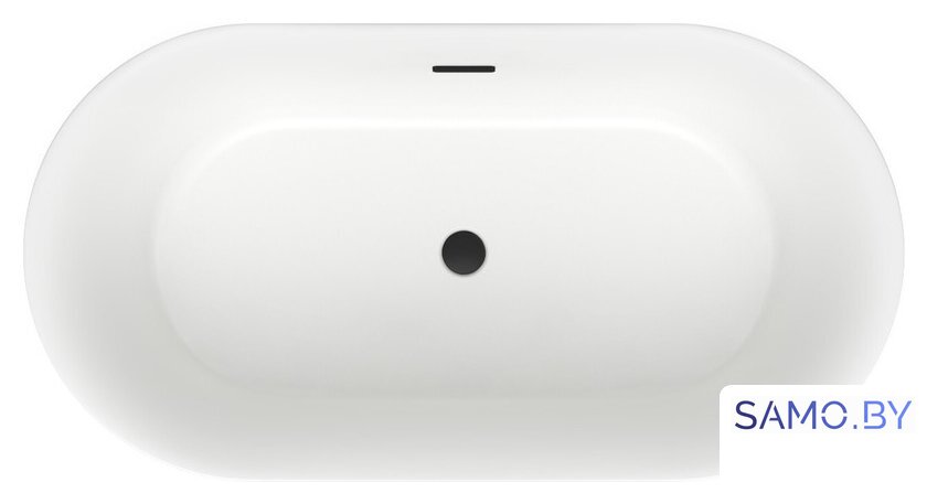 Ванна Wellsee Chic Riviera 149x78 236801003 (отдельностоящая ванна белый глянец, экран, ножки, сифон-автомат матовый черный) - Изображение №4 — Интернет-магазин samo.by