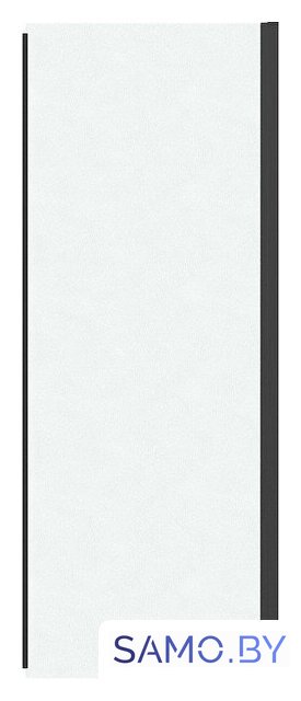 Душевая стенка Grossman Pragma 100х195 200.K33.03.100.21.02 (черный матовый/стекло шиншилла) - Изображение №1 — Интернет-магазин samo.by