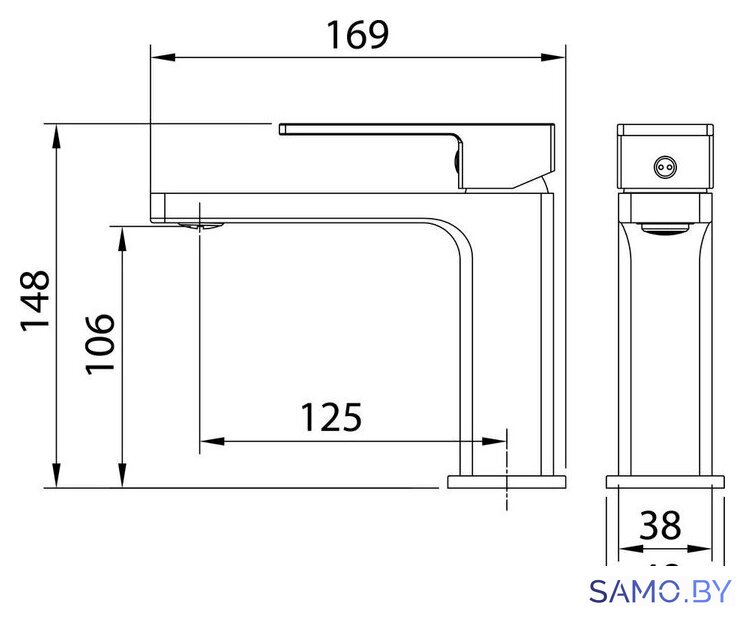 Смеситель Grossman Style 510.K35.05.320 (золото сатиновый) - Изображение №5 — Интернет-магазин samo.by