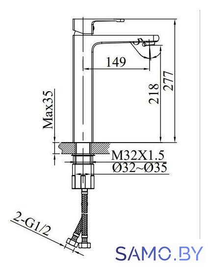 Смеситель Altrobagno Lamberto 010212 Cr - Изображение №7 — Интернет-магазин samo.by