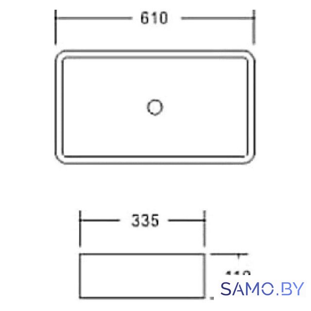 Умывальник SantiLine SL-1073 - Изображение №2 — Интернет-магазин samo.by