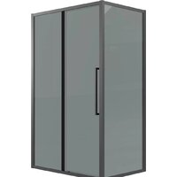 Grossman Cosmo 110x90x195 120.K33.02.1190.21.10 (черный матовый/тонированное стекло)