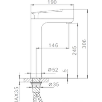 Смеситель FRAP H52 F1052-56 - Превью изображения №3 — Интернет-магазин samo.by