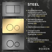 Унитаз подвесной Roxen Porto в комплекте с инсталляцией StounFix Dual Fresh 6 в 1 868474 (кнопка: золото глянцевая) - Превью изображения №17 — Интернет-магазин samo.by