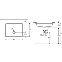 Умывальник Grohe 3948000H с гигиеническим покрытием 49.2x37 - Превью изображения №3 — Интернет-магазин samo.by