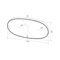  Wellsee Зеркало с фоновой LED-подсветкой 7 Rays' Spectrum 172201960, 120 x 60 см (с сенсором и регулировкой яркости освещения) - Превью изображения №9 — Интернет-магазин samo.by