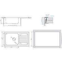 Кухонная мойка Omoikiri Haruna 86-IN - Превью изображения №2 — Интернет-магазин samo.by