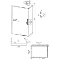 Душевой уголок Grossman Style 130x70x195 120.K33.05.1370.21.10 (черный матовый/тонированное стекло) - Превью изображения №11 — Интернет-магазин samo.by