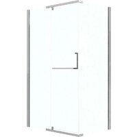 Grossman Pragma 100x90x195 120.K33.03.1090.10.02 (хром/стекло шиншилла)