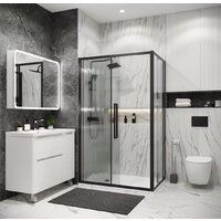 Душевой уголок Grossman Cosmo 110x90x195 120.K33.02.1190.21.02 (черный матовый/шиншилла стекло) - Превью изображения №8 — Интернет-магазин samo.by
