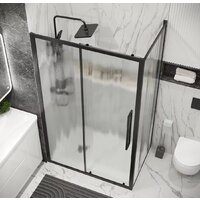 Душевой уголок Grossman Cosmo 110x90x195 120.K33.02.1190.21.02 (черный матовый/шиншилла стекло) - Превью изображения №9 — Интернет-магазин samo.by