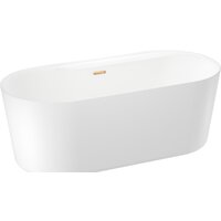 Ванна Wellsee Vanille Joie 179,5x84,5 236501004 (отдельностоящая ванна белый глянец, экран, ножки, сифон-автомат золото) - Превью изображения №2 — Интернет-магазин samo.by