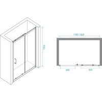 Душевая дверь RGW PA-14 B 41081418-14 180 (черный/прозрачное стекло) - Превью изображения №4 — Интернет-магазин samo.by