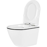Унитаз подвесной Roxen Antares Black в комплекте с инсталляцией StounFix Dual Fresh 6 в 1 964894 (кнопка: оружейная сталь) - Превью изображения №9 — Интернет-магазин samo.by