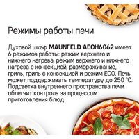 Электрический духовой шкаф MAUNFELD AEOH6062B - Превью изображения №16 — Интернет-магазин samo.by