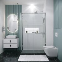 Душевой уголок Grossman Style 130x80x195 120.K33.05.1380.10.00 (хром/прозрачное стекло) - Превью изображения №7 — Интернет-магазин samo.by