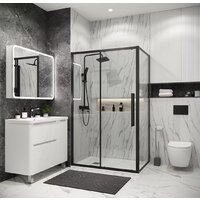 Душевой уголок Grossman Cosmo 110x90x195 120.K33.02.1190.21.00 (черный матовый/прозрачное стекло) - Превью изображения №6 — Интернет-магазин samo.by
