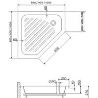 Душевой поддон RGW BT/CL-S 16180599-51 90x90 - Превью изображения №4 — Интернет-магазин samo.by