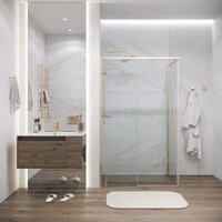 Душевой уголок Grossman Galaxy 110х100х195 120.K33.01.1110.32.00 (золото сатин/прозрачное стекло) - Превью изображения №7 — Интернет-магазин samo.by