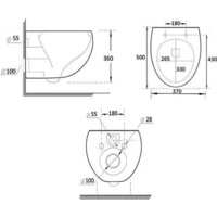Унитаз подвесной Roxen EGG 530170-01 Rimless Soft Close NC - Превью изображения №7 — Интернет-магазин samo.by