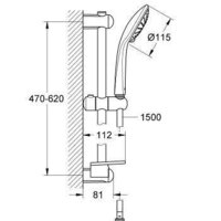Душевой гарнитур  Grohe Euphoria 110 Duo [27242001] - Превью изображения №2 — Интернет-магазин samo.by