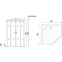 Душевая кабина Niagara NG-6901-01D 90x90 - Превью изображения №3 — Интернет-магазин samo.by