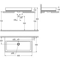 Умывальник Grohe 3947700H с гигиеническим покрытием 60x49 - Превью изображения №6 — Интернет-магазин samo.by
