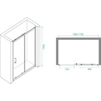 Душевая дверь RGW PA-14 B 41081417-14 170 (черный/прозрачное стекло) - Превью изображения №4 — Интернет-магазин samo.by
