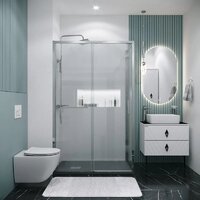 Душевой уголок Grossman Style 130x80x195 120.K33.05.1380.10.02 (хром/стекло шиншилла) - Превью изображения №8 — Интернет-магазин samo.by