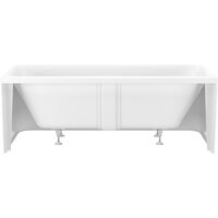 Ванна Wellsee Clermont 150x73 28260104R (пристенная ванна белый глянец, экран, ножки, сифон-автомат золото) - Превью изображения №3 — Интернет-магазин samo.by