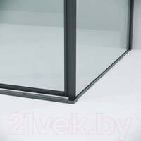 Душевой уголок Grossman Galaxy 110х100х195 120.K33.01.1110.42.00 (графит сатин/прозрачное стекло) - Превью изображения №3 — Интернет-магазин samo.by
