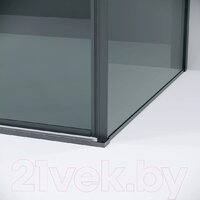 Душевая стенка Grossman Galaxy 100х195 200.K33.01.100.42.10 (графит сатин/стекло тонированное) - Превью изображения №4 — Интернет-магазин samo.by