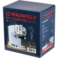Рожковая кофеварка MAUNFELD MF-735WH Pro - Превью изображения №15 — Интернет-магазин samo.by