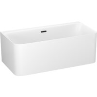 Ванна Wellsee Clermont 150x73 28260103R (пристенная ванна белый глянец, экран, ножки, сифон-автомат матовый черный) - Превью изображения №2 — Интернет-магазин samo.by