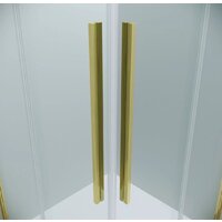 Душевой уголок Grossman Galaxy 80x70x195 300.K33.01.8070.32.00 (золото сатин/прозрачное стекло) - Превью изображения №3 — Интернет-магазин samo.by