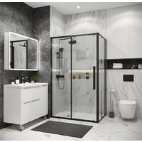 Душевой уголок Grossman Cosmo 110x80x195 120.K33.02.1180.21.02 (черный матовый/шиншилла стекло) - Превью изображения №6 — Интернет-магазин samo.by