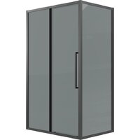 Grossman Cosmo 100x80x195 120.K33.02.1080.21.10 (черный матовый/тонированно стекло)