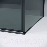Душевая стенка Grossman Galaxy 100х195 200.K33.01.100.21.10 (черный матовый/стекло тонированное) - Превью изображения №4 — Интернет-магазин samo.by