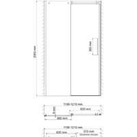 Душевая дверь Wasserkraft Alme 15R05 - Превью изображения №4 — Интернет-магазин samo.by