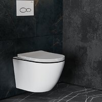 Унитаз подвесной Roxen Antares Black в комплекте с инсталляцией StounFix Dual Fresh 6 в 1 964800 (кнопка: хром матовый) - Превью изображения №13 — Интернет-магазин samo.by