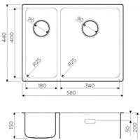 Кухонная мойка Omoikiri Tadzava 58-2-U/I-IN-R 4993773 (нержавеющая сталь) - Превью изображения №3 — Интернет-магазин samo.by