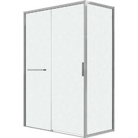 Grossman Style 130x90x195 120.K33.05.1390.10.02 (хром/стекло шиншилла)