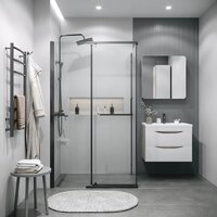 Душевой уголок Grossman Pragma 110x80x195 120.K33.03.1180.42.00 (графит сатин/прозрачное стекло) - Превью изображения №8 — Интернет-магазин samo.by