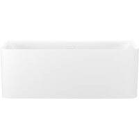 Wellsee Clermont 150x73 28260102R (пристенная ванна белый глянец, экран, ножки, сифон-автомат глянцевый белый)