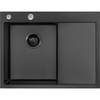 Кухонная мойка ARFEKA ECO AR 650*500 L BLACK PVD NANO - Превью изображения №2 — Интернет-магазин samo.by