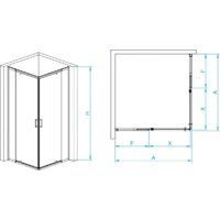 Душевой уголок RGW PA-038 350803888-11 80x80 (хром/прозрачное стекло) - Превью изображения №3 — Интернет-магазин samo.by