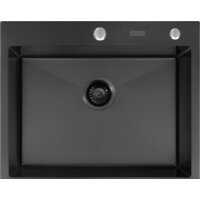 Кухонная мойка ARFEKA Eco AR 600*500 Black PVD Nano - Превью изображения №2 — Интернет-магазин samo.by